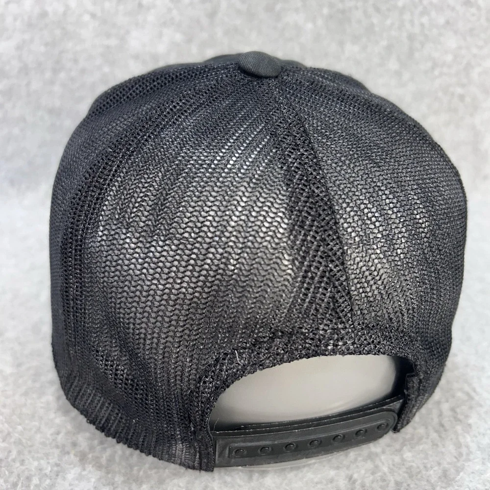 OZ Trails Arkansas NWA Trucker Hat Snapback Black Mesh Back Flat Bill Cap